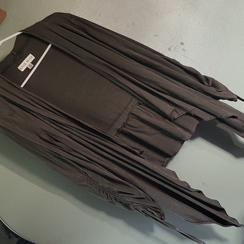 Knox Rose Jacket/top (asymmetrical) olive color